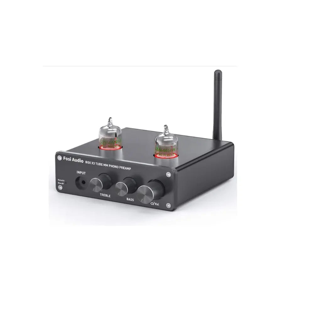 Preamplificador de tubos para tocadiscos Bluetooth- Fosi Audio Box X3