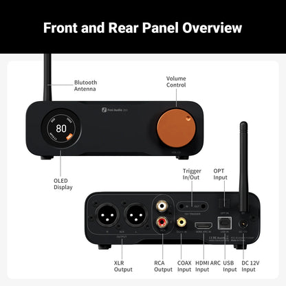 Preamplificador de Audio DAC Balanceado Bluetooth - Fosi Audio ZD3