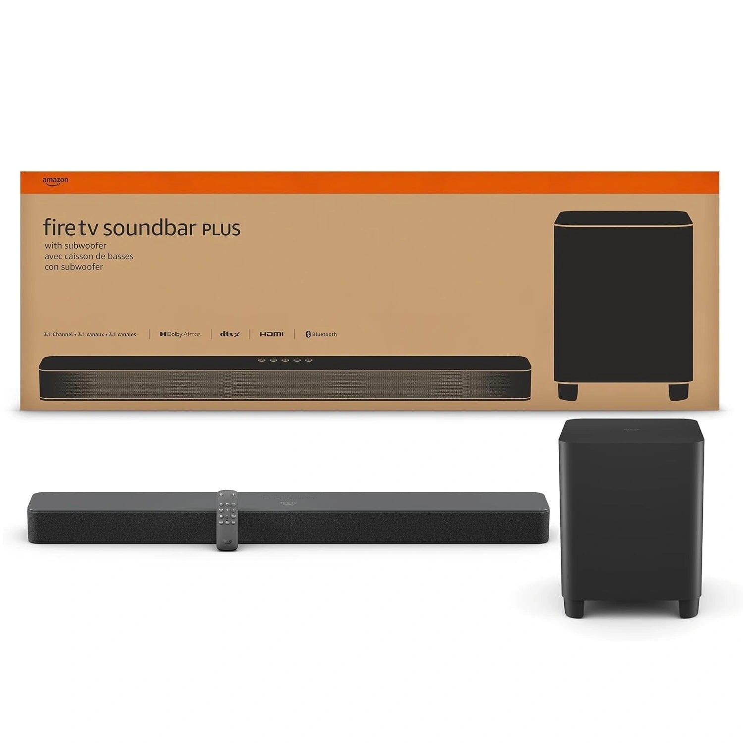 Soundbar Amazon Fire TV Plus con Subwoofer