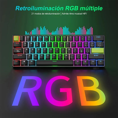 Teclado Magnético Gamer 60% RK C61 HE – Royal Kludge