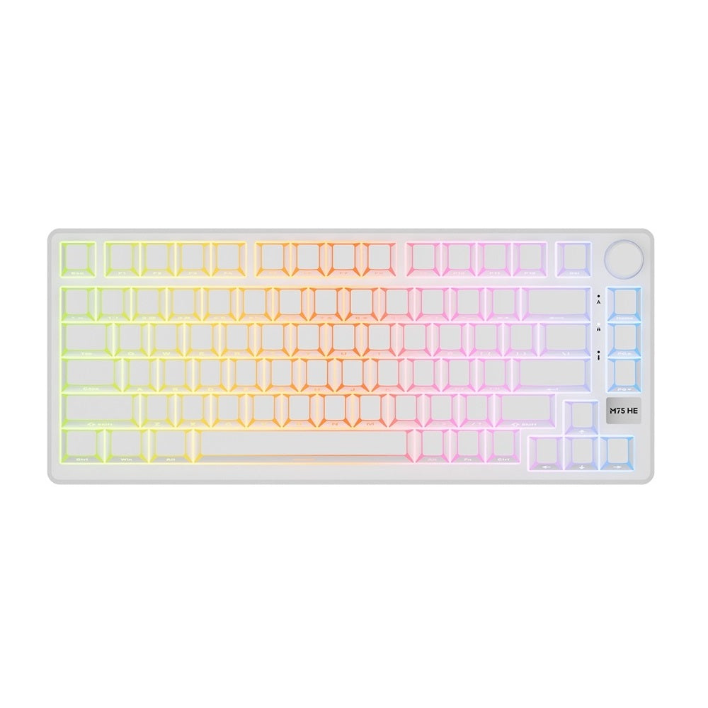 Teclado Magnético Gamer RK Royal Kludge M75 HE Aurora Rapid Trigger 8KHz Hall Effect