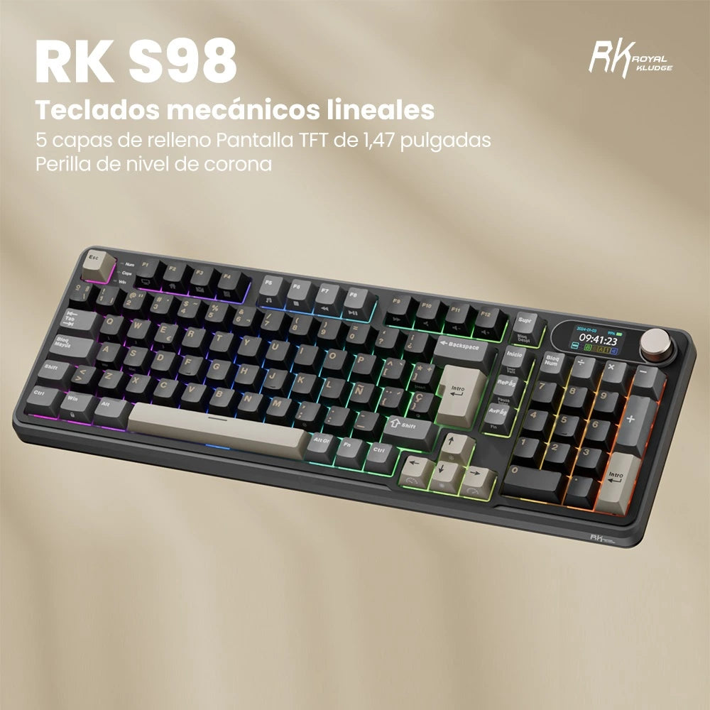 Teclado Mecánico Inalámbrico RK S98 Phantom 96% Español – Royal Kludge
