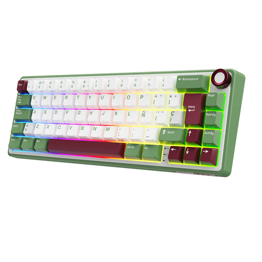 Teclado Mecánico RK R65 Green Sand 65% Español – Royal Kludge