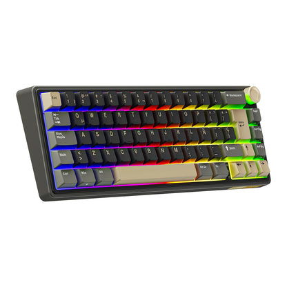 Teclado Mecánico RK R65 Phantom 65% Español Switch Chartreuse- Royal Kludge