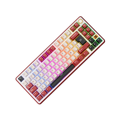 Teclado Mecánico RK Royal Kludge RK X87 Bordeaux Red 87% Español