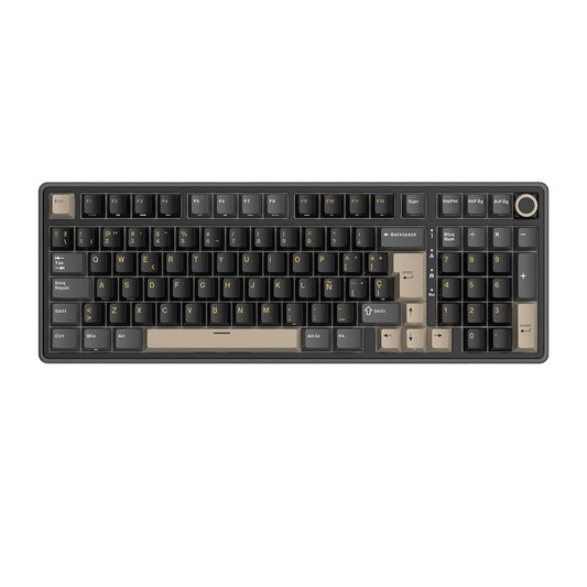 Teclado Mecánico Royal Kludge RK R98 Pro Phantom 98% Español RGB Cream Switch Hot-Swap USB-C