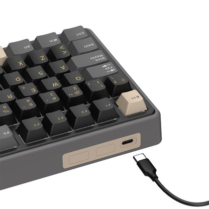 Teclado Mecánico Royal Kludge RK R98 Pro Phantom 98% Español RGB Cream Switch Hot-Swap USB-C