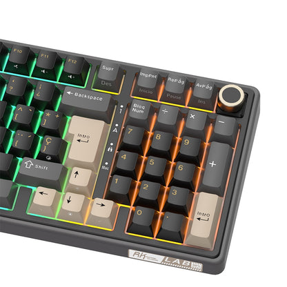 Teclado Mecánico Royal Kludge RK R98 Pro Phantom 98% Español RGB Cream Switch Hot-Swap USB-C