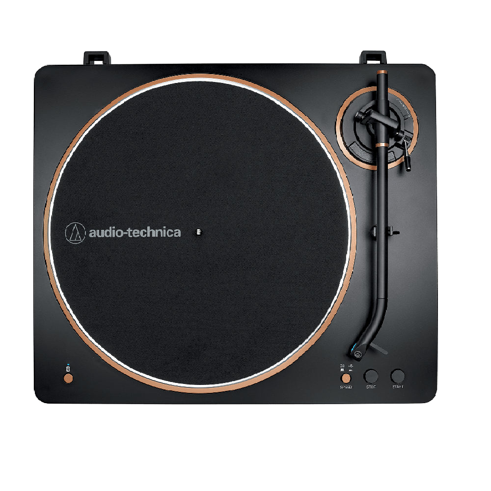 Tornamesa Bluetooth Audio-Technica AT-LP70XBT-BZ con Parlantes Bluetooth Blik Fidelity