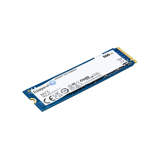 Unidad SSD Kingston NV3 500GB M.2 2280 NVMe PCIe 4.0 x4, Lectura 5000MB/s Escritura 3000MB/s