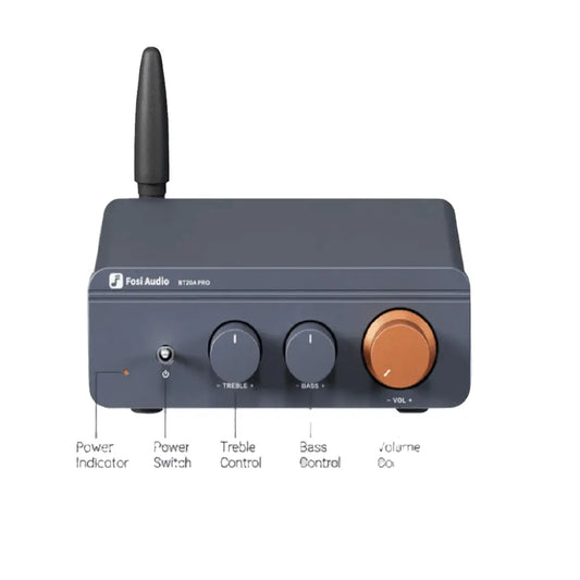 Amplificador de Audio Estereo Bluetooth 5.0 – Fosi Audio BT20A PRO 2 x 300W