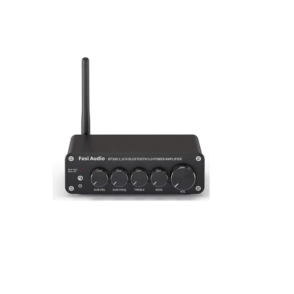 Amplificador de Audio Bluetooth 5.0 de 2.1 canales 50W x 2+100W – Fosi Audio BT30D