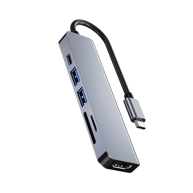 Hub USB 6 en 1 Tipo C con Salida HDMI